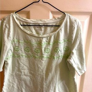 Brand: Talbots Size: M
Material: 100% cotton